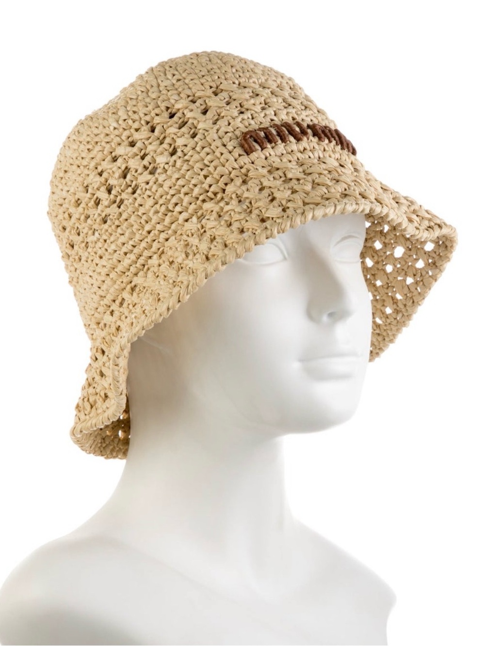 MIU MIU Crochet-Knitted Bucket Hat
